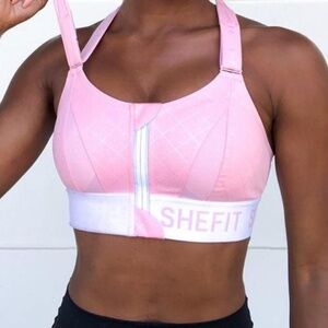 SHEFIT Pink Posture Sports Bra Small